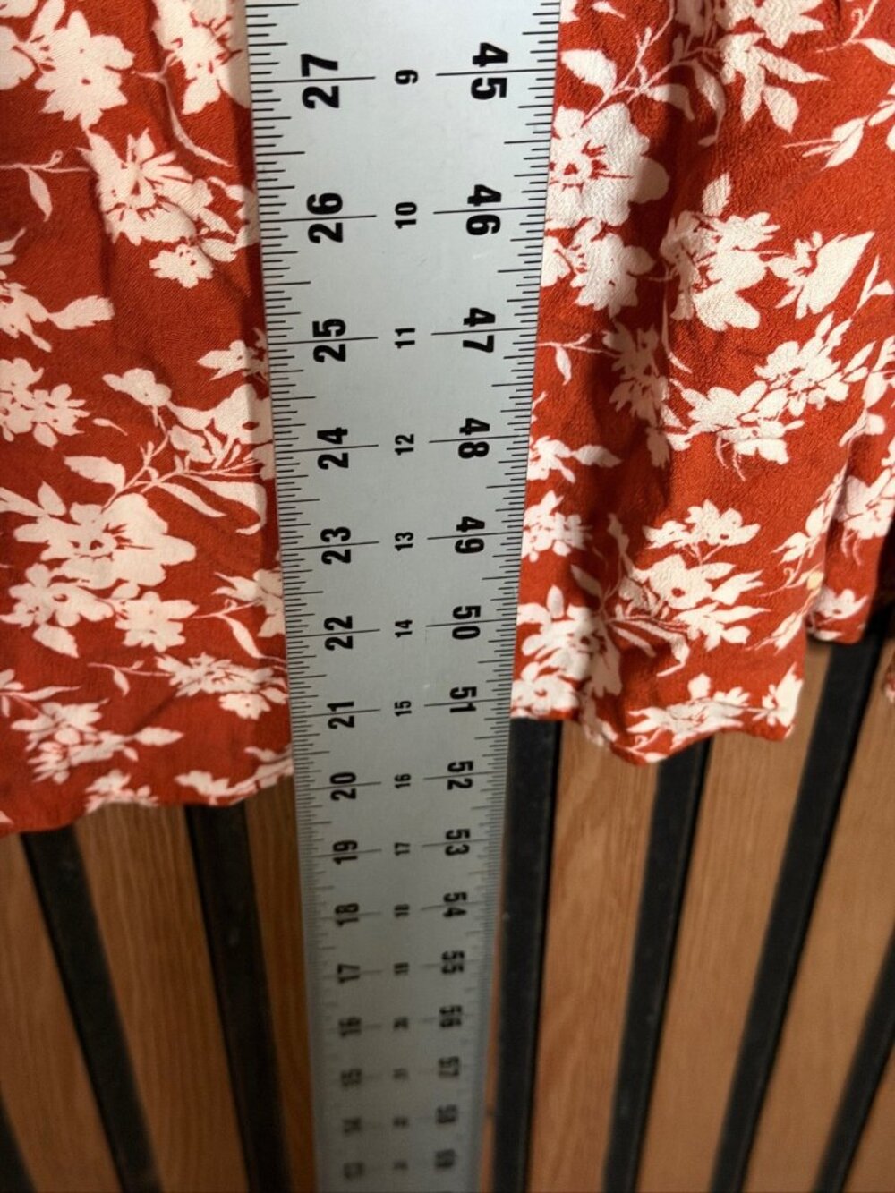 Indigo Rose Dress Petite Large Women’s Brick Brown Floral Midi Kimono View 5